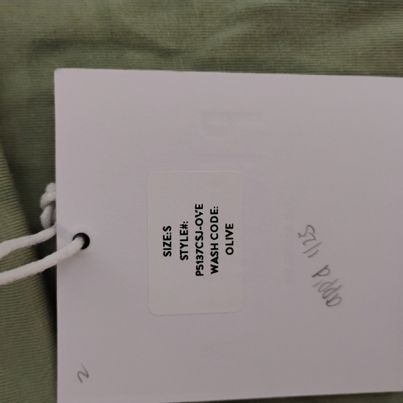NWT Pistola Trina Muscle Tee Olive S  | $68 Retail | Lightweight Cotton - Picture 3 of 6